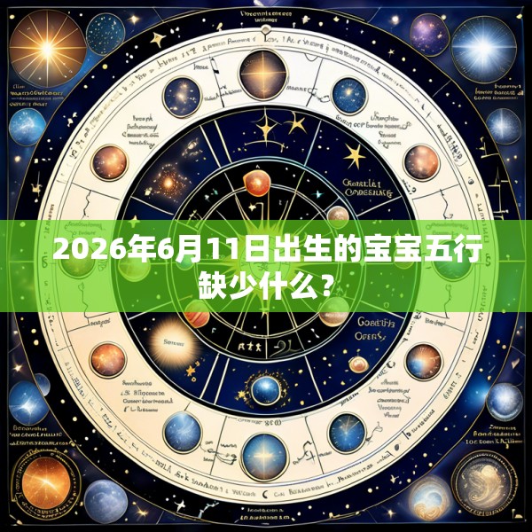 2026年6月11日出生的宝宝五行缺少什么?