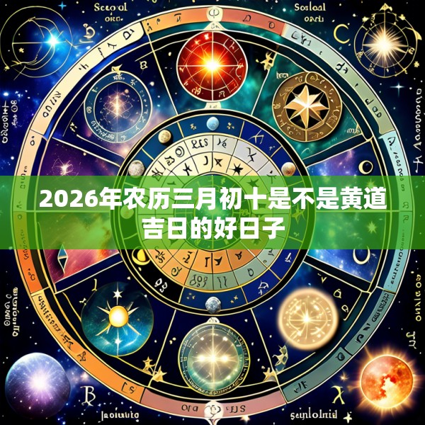 2026年农历三月初十是不是黄道吉日的好日子