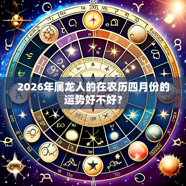 2026年属龙人的在农历四月份的运势好不好？