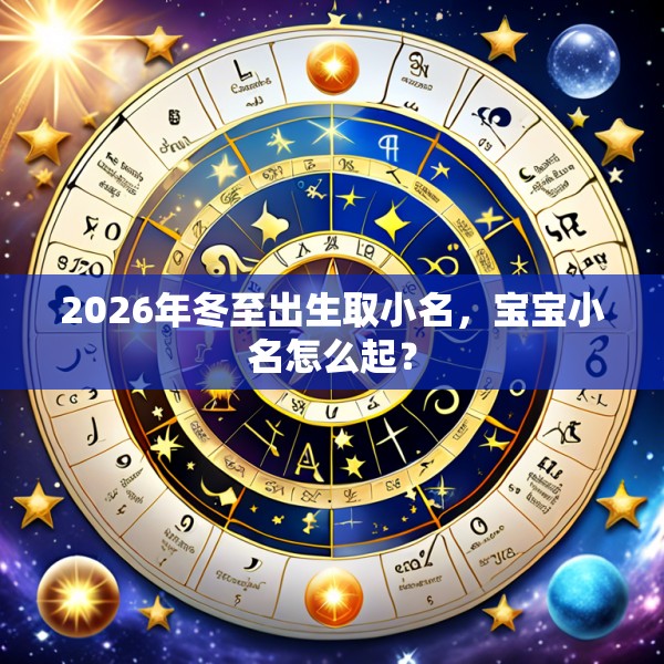 2026年冬至出生取小名，宝宝小名怎么起？