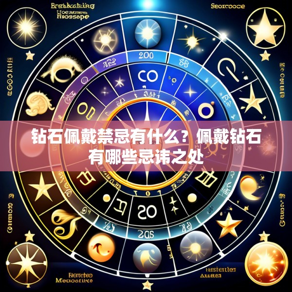 钻石佩戴禁忌有什么？佩戴钻石有哪些忌讳之处