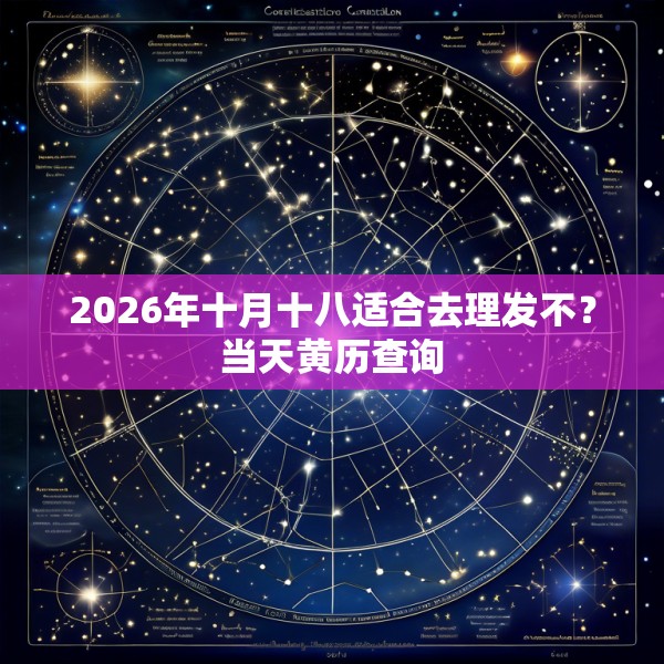2026年十月十八适合去理发不?当天黄历查询