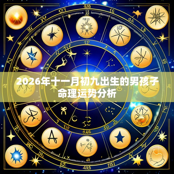 2026年十一月初九出生的男孩子命理运势分析