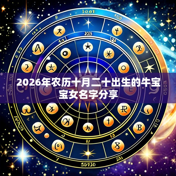 2026年农历十月二十出生的牛宝宝女名字分享