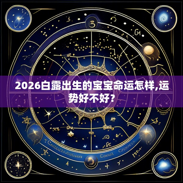 2026白露出生的宝宝命运怎样,运势好不好？