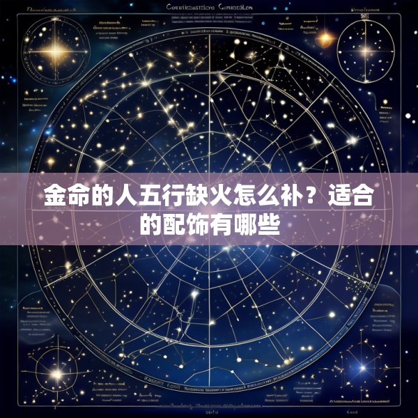 金命的人五行缺火怎么补？适合的配饰有哪些