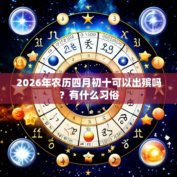 2026年农历四月初十可以出殡吗？有什么习俗