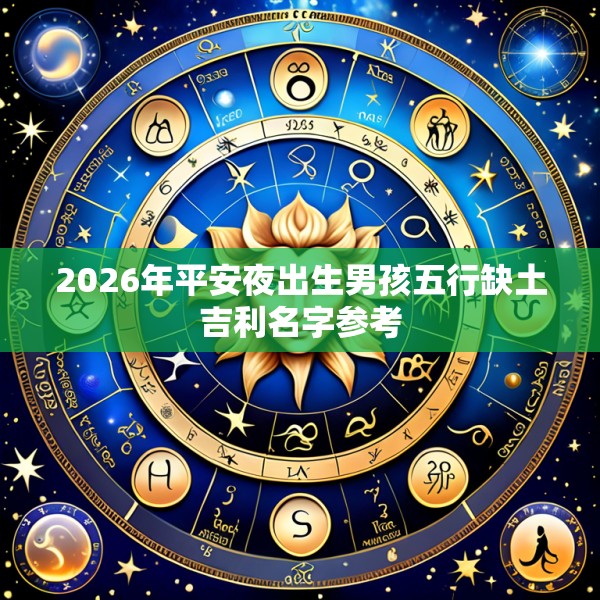 2026年平安夜出生男孩五行缺土吉利名字参考