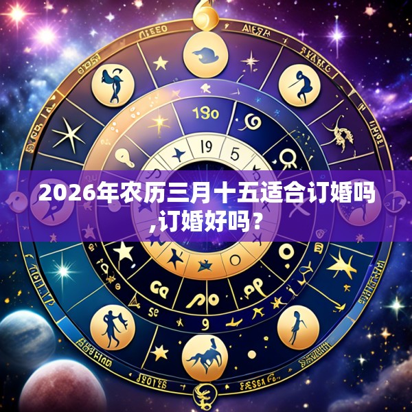 2026年农历三月十五适合订婚吗,订婚好吗?