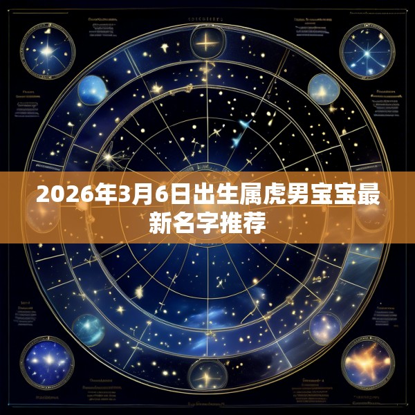 2026年3月6日出生属虎男宝宝最新名字推荐