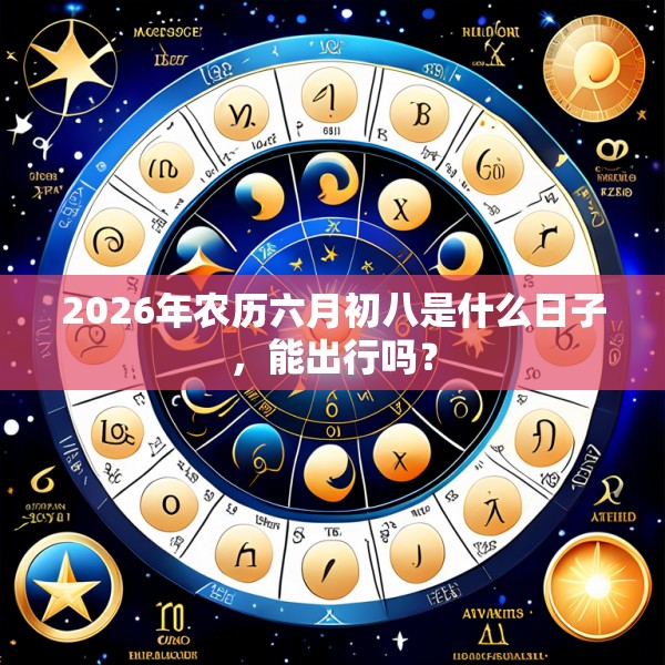2026年农历六月初八是什么日子,能出行吗?
