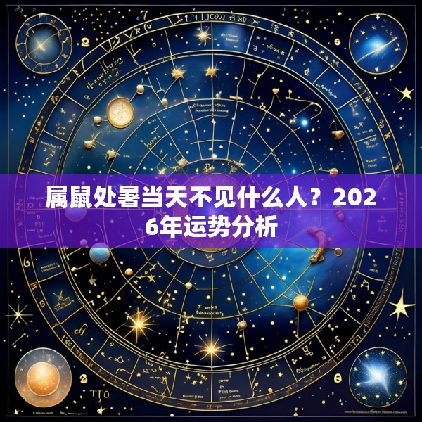 属鼠处暑当天不见什么人?2026年运势分析