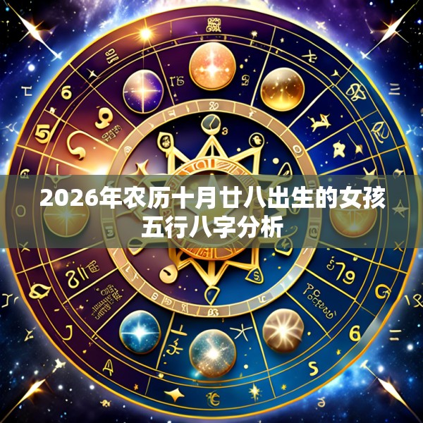 2026年农历十月廿八出生的女孩五行八字分析