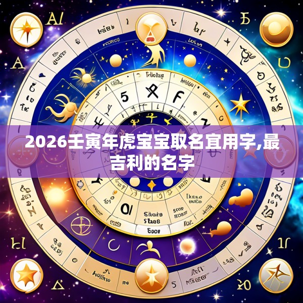 2026壬寅年虎宝宝取名宜用字,最吉利的名字