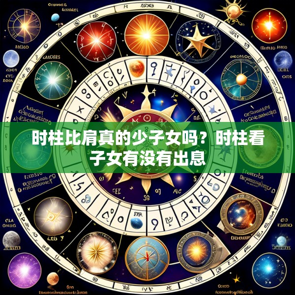 时柱比肩真的少子女吗？时柱看子女有没有出息