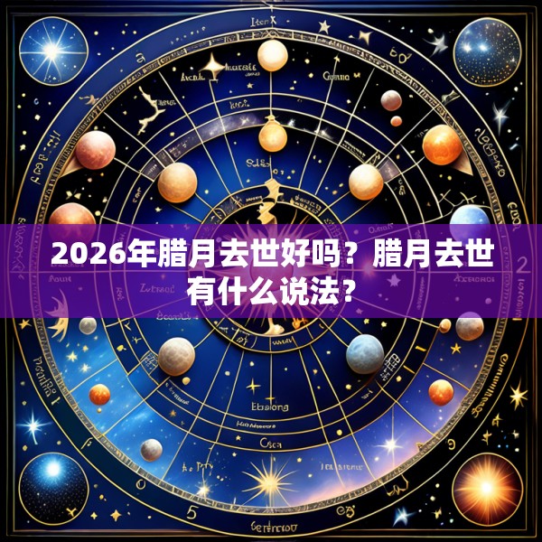 2026年腊月去世好吗?腊月去世有什么说法?
