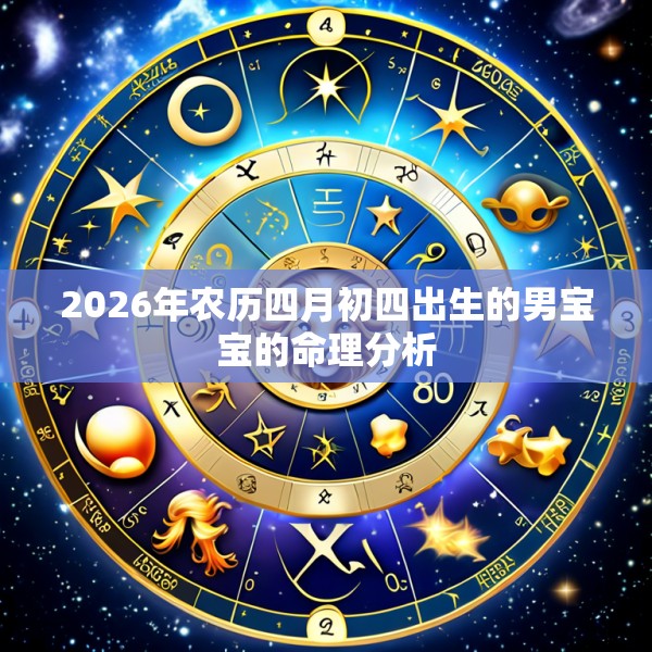 2026年农历四月初四出生的男宝宝的命理分析