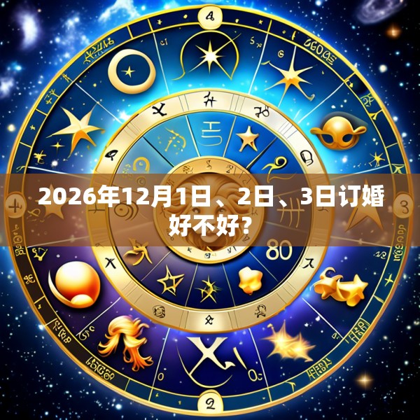 2026年12月1日、2日、3日订婚好不好?
