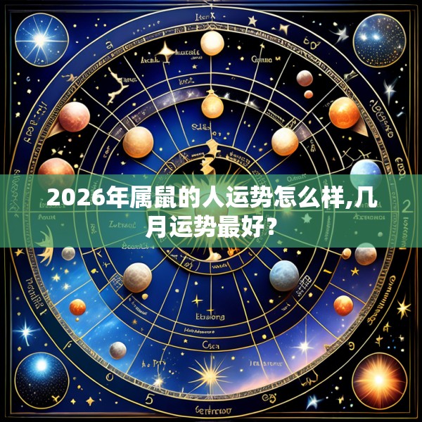 2026年属鼠的人运势怎么样,几月运势最好？