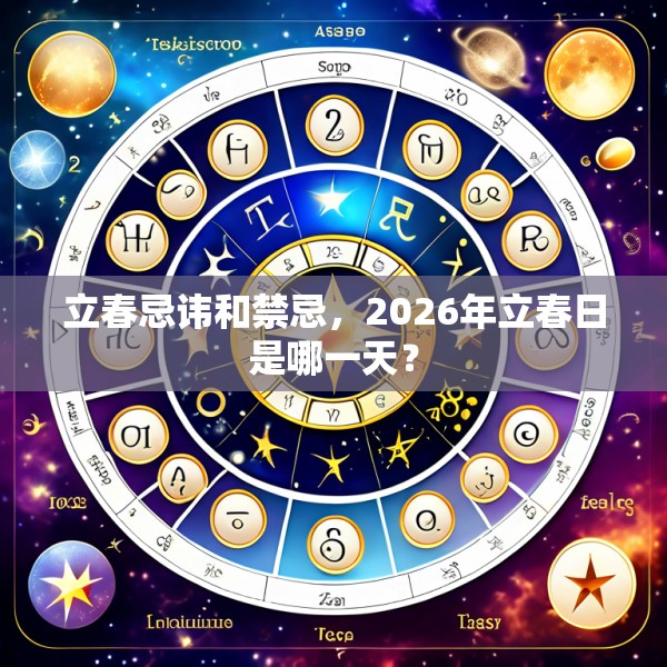 立春忌讳和禁忌，2026年立春日是哪一天？
