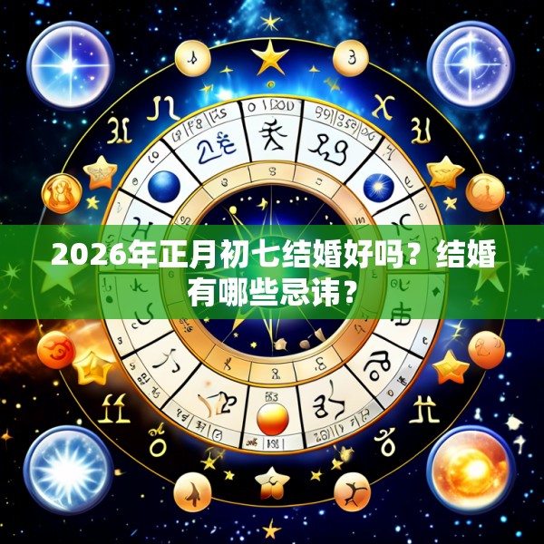 2026年正月初七结婚好吗?结婚有哪些忌讳?