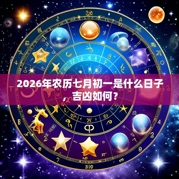 2026年农历七月初一是什么日子，吉凶如何？