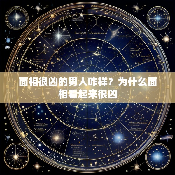 面相很凶的男人咋样？为什么面相看起来很凶