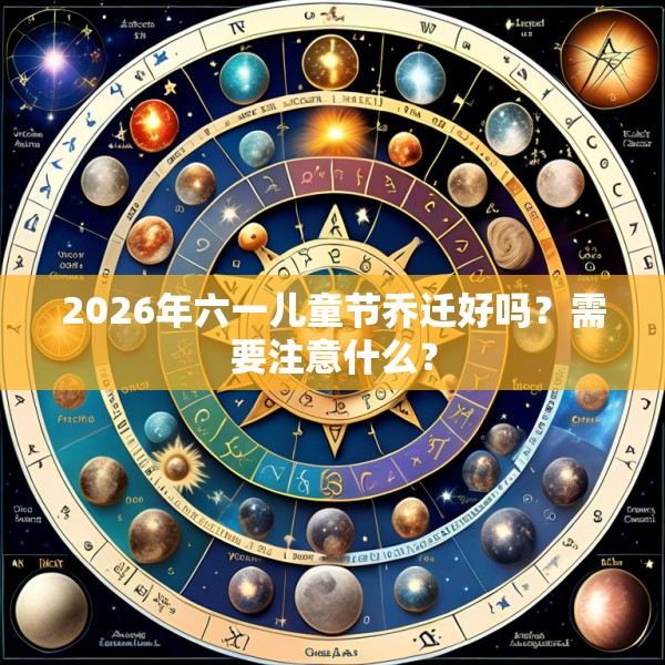 2026年六一儿童节乔迁好吗？需要注意什么？