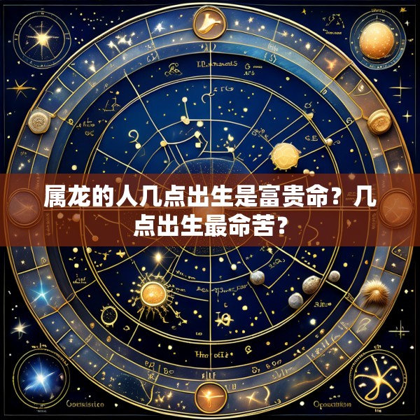属龙的人几点出生是富贵命?几点出生最命苦?