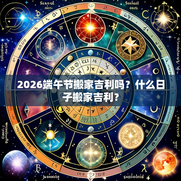 2026端午节搬家吉利吗？什么日子搬家吉利？