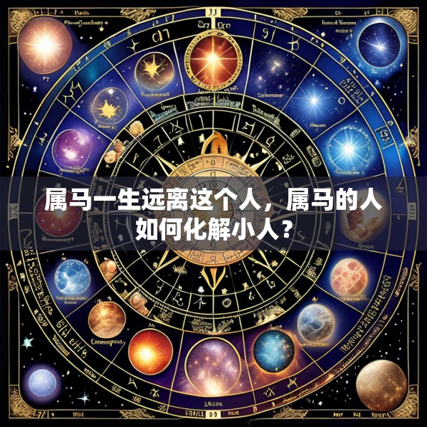 属马一生远离这个人,属马的人如何化解小人?