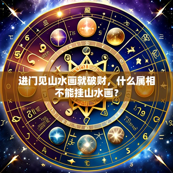 进门见山水画就破财，什么属相不能挂山水画？