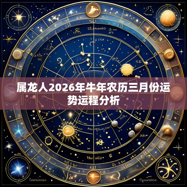 属龙人2026年牛年农历三月份运势运程分析