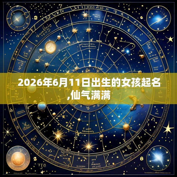 2026年6月11日出生的女孩起名,仙气满满
