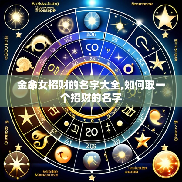 金命女招财的名字大全,如何取一个招财的名字