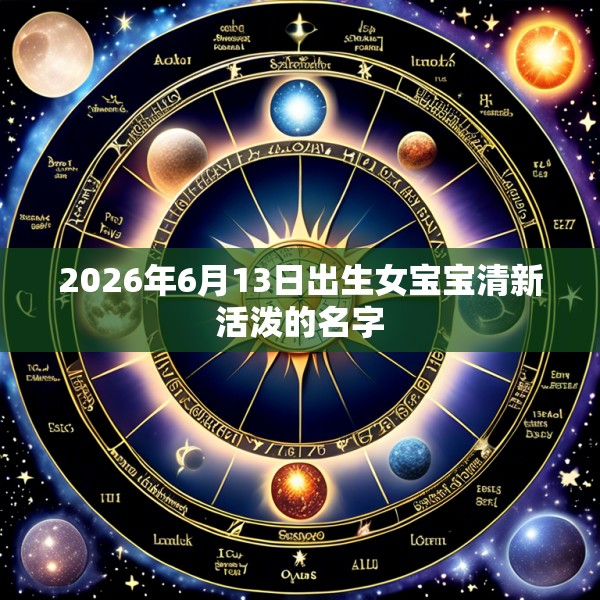 2026年6月13日出生女宝宝清新活泼的名字