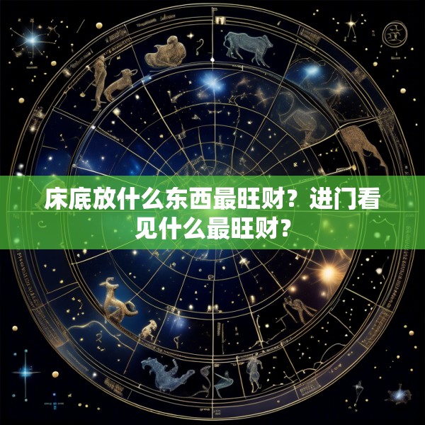 床底放什么东西最旺财?进门看见什么最旺财?