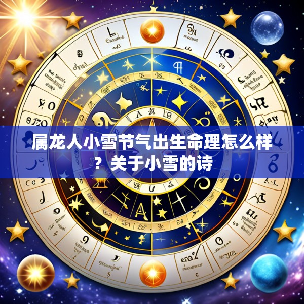 属龙人小雪节气出生命理怎么样？关于小雪的诗