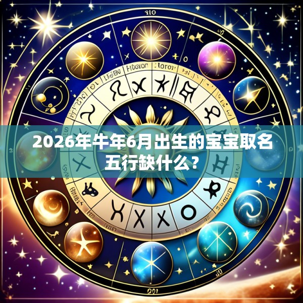 2026年牛年6月出生的宝宝取名五行缺什么？