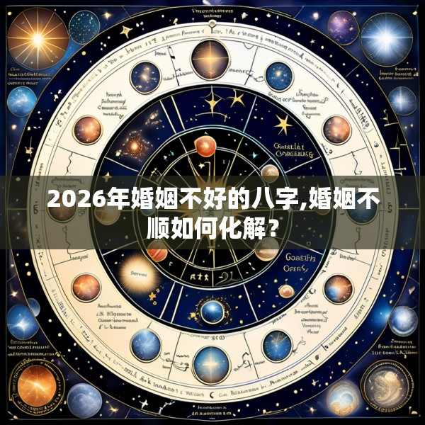 2026年婚姻不好的八字,婚姻不顺如何化解？