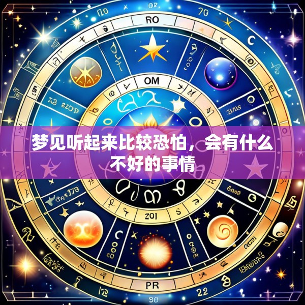 梦见听起来比较恐怕，会有什么不好的事情