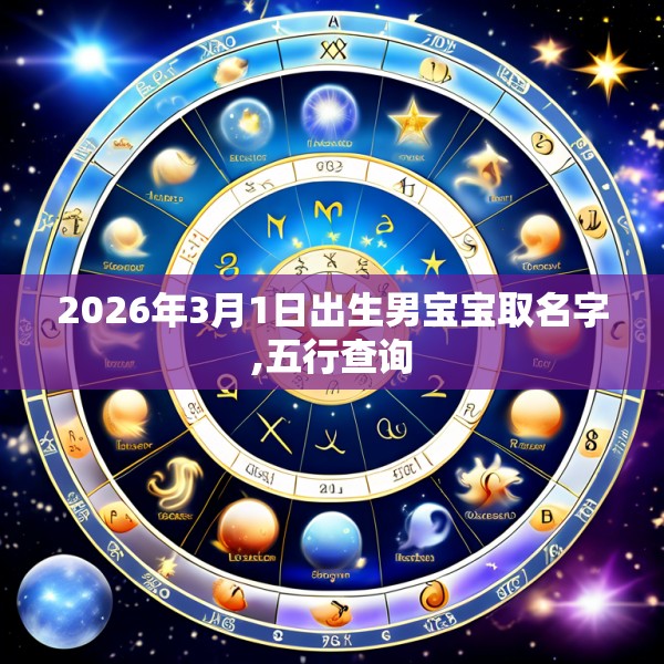 2026年3月1日出生男宝宝取名字,五行查询