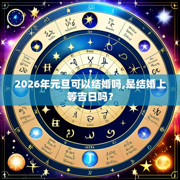 2026年元旦可以结婚吗,是结婚上等吉日吗？