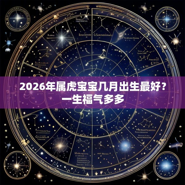 2026年属虎宝宝几月出生最好?一生福气多多