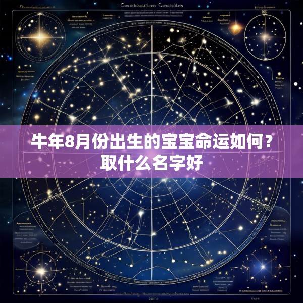 牛年8月份出生的宝宝命运如何？取什么名字好