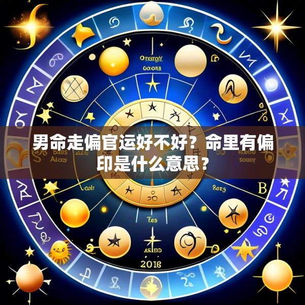 男命走偏官运好不好？命里有偏印是什么意思？