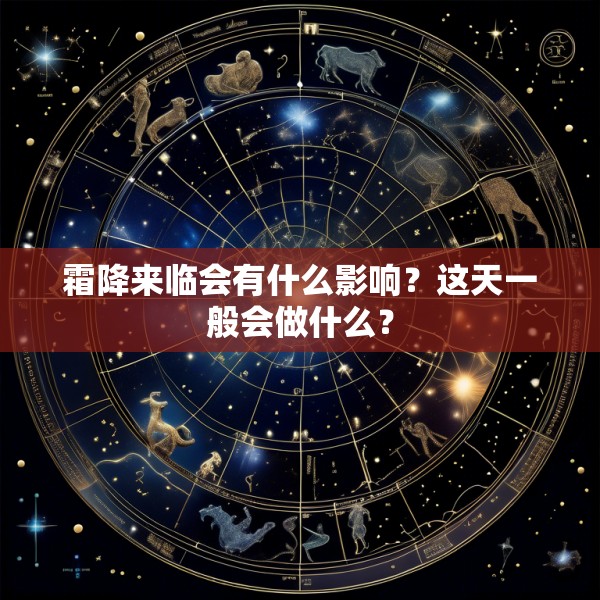 霜降来临会有什么影响？这天一般会做什么？