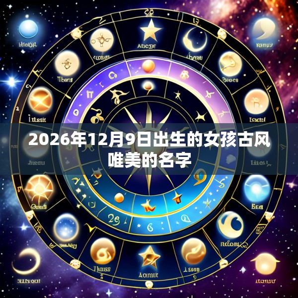 2026年12月9日出生的女孩古风唯美的名字