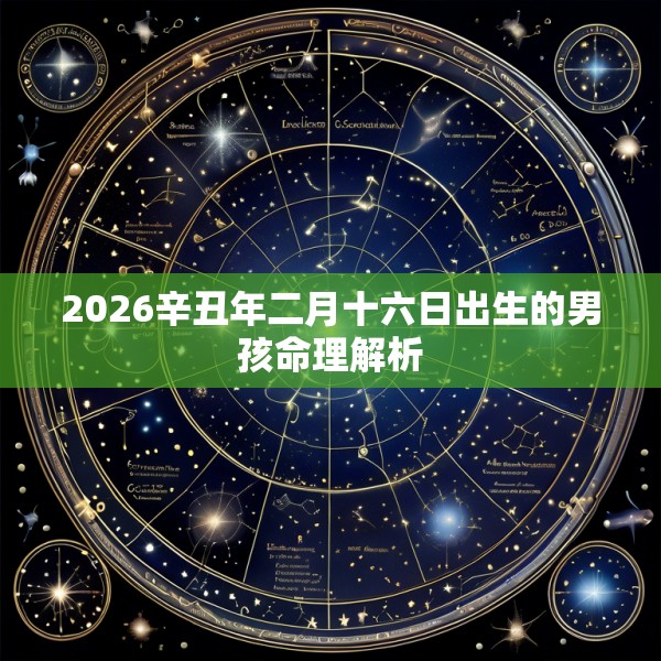 2026辛丑年二月十六日出生的男孩命理解析