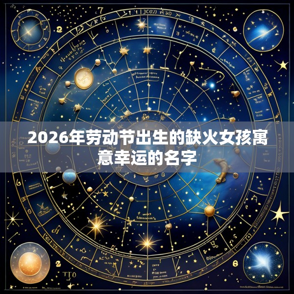 2026年劳动节出生的缺火女孩寓意幸运的名字